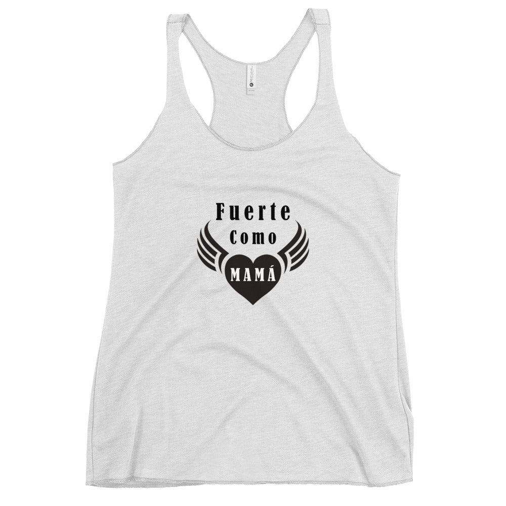 Fuerte como mamá Tank Top Racerback para mujer
