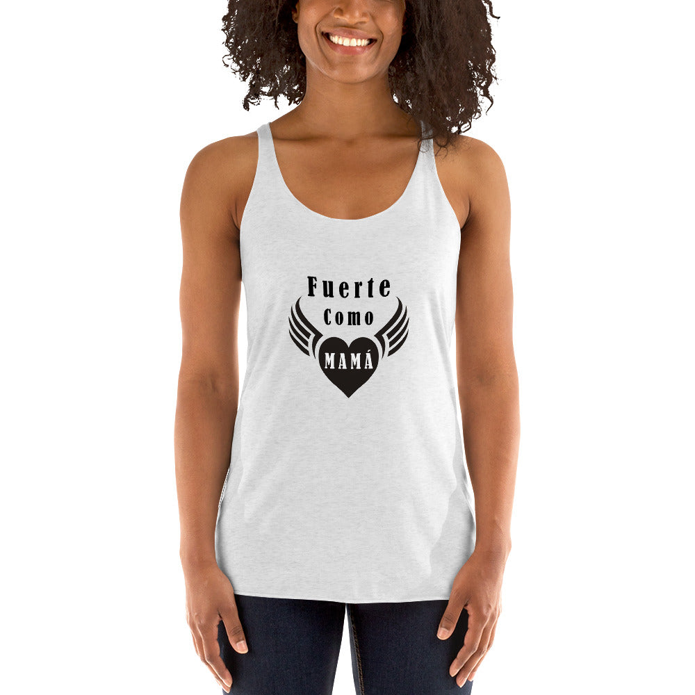 Fuerte como mamá Tank Top Racerback para mujer